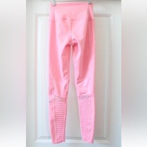 ALO Yoga High Waist Moto Leggings Pink Size XXS 2XS